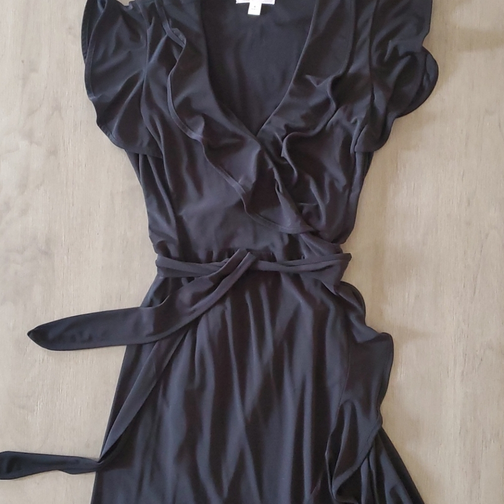 Black wrap dress